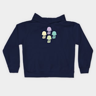 Cute colorful jellyfishes Kids Hoodie